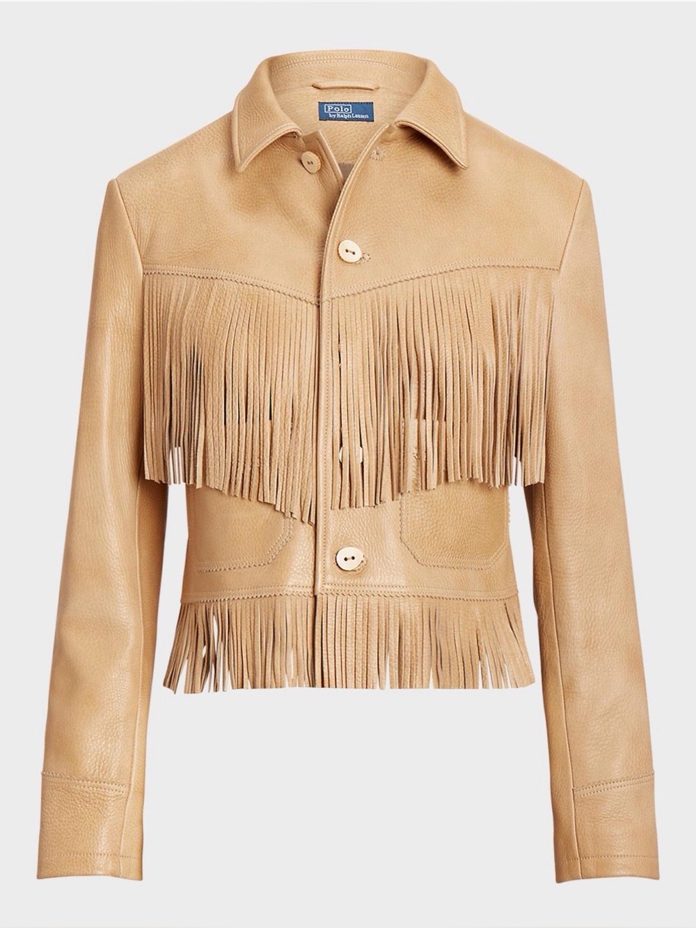 Polo Ralph Lauren
Fringe Waxed Leather Jacket
